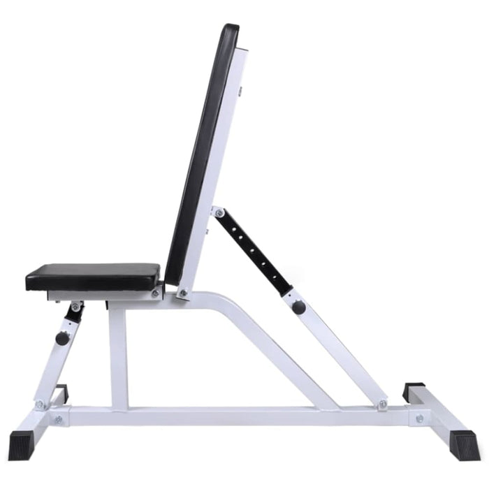 Workout Bench With Barbell And Dumbbell Set 30.5 Kg Xiptpb