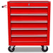 Workshop Tool Trolley 5 Drawers Red Oaokpa