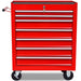 Workshop Tool Trolley 7 Drawers Red Oaokpp