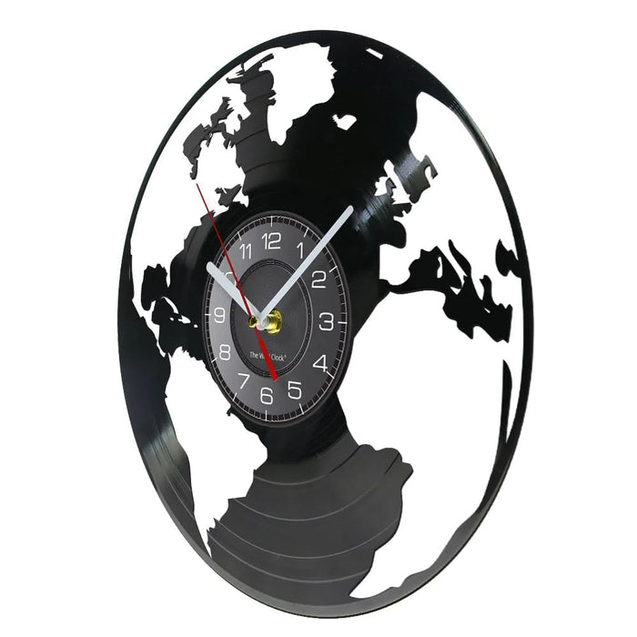 World Map Wall Clock