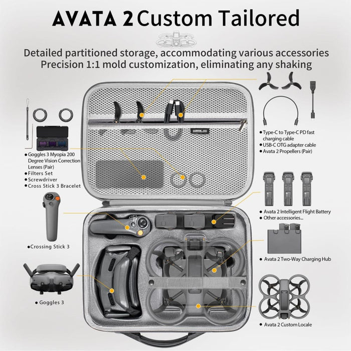 Wp2 Drone Handbag Messenger Storage Bag For Dji Avata 2