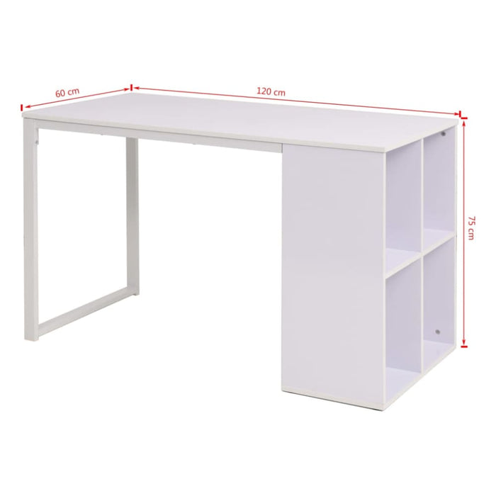 Writing Desk 120x60x75 Cm White Xapixo