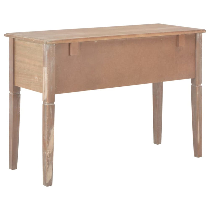 Writing Desk Brown 109.5x45x77.5 Cm Wood Xnbbix