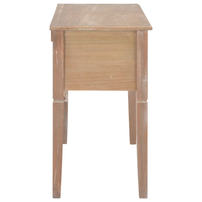 Writing Desk Brown 109.5x45x77.5 Cm Wood Xnbbix