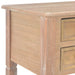 Writing Desk Brown 109.5x45x77.5 Cm Wood Xnbbix