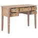 Writing Desk Brown 109.5x45x77.5 Cm Wood Xnbbix