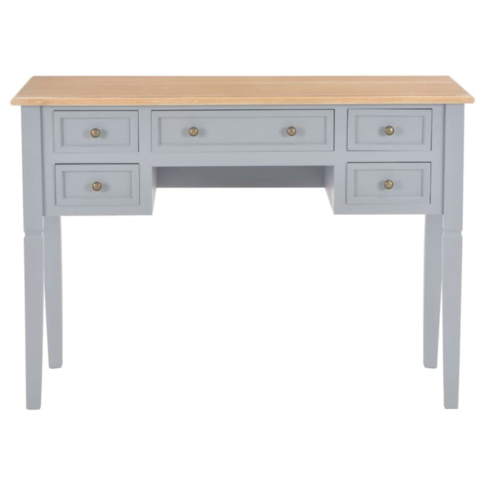 Writing Desk Grey 109.5x45x77.5 Cm Wood Xnbbib