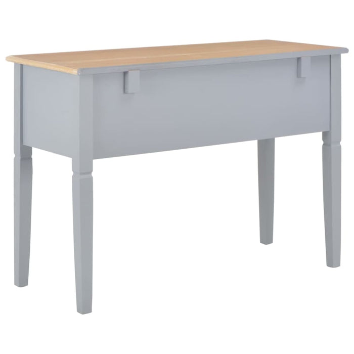 Writing Desk Grey 109.5x45x77.5 Cm Wood Xnbbib