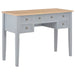 Writing Desk Grey 109.5x45x77.5 Cm Wood Xnbbib