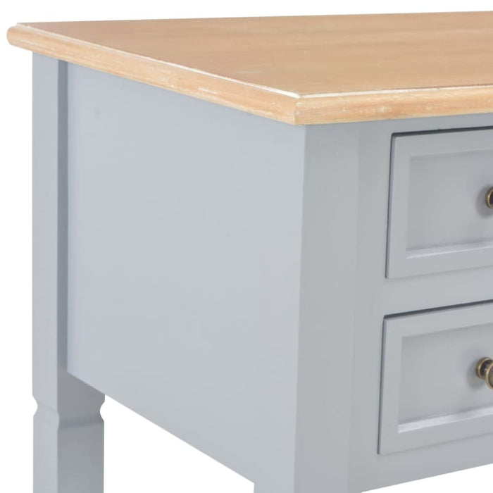 Writing Desk Grey 109.5x45x77.5 Cm Wood Xnbbib