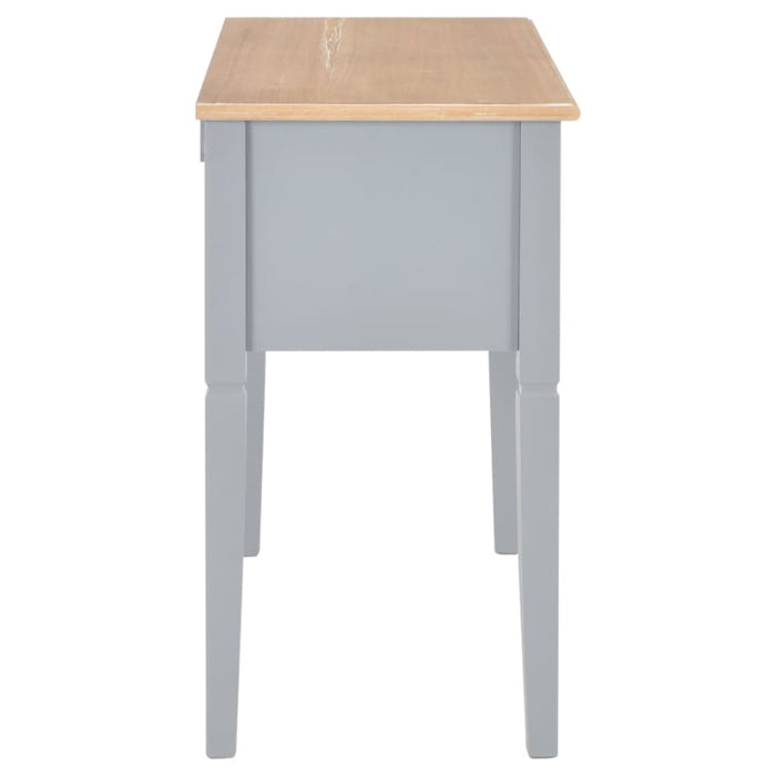 Writing Desk Grey 109.5x45x77.5 Cm Wood Xnbbib