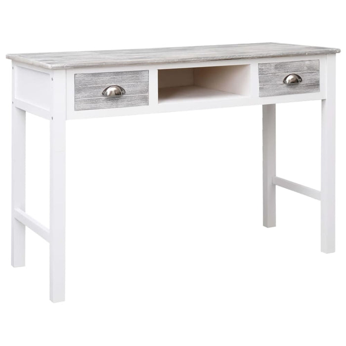 Writing Desk Grey 110x45x76 Cm Wood Xnaopt