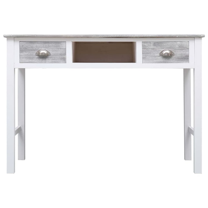 Writing Desk Grey 110x45x76 Cm Wood Xnaopt