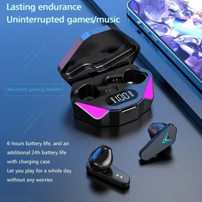 X15 Tws Bluetooth Headset With Led Display And Mic Noise