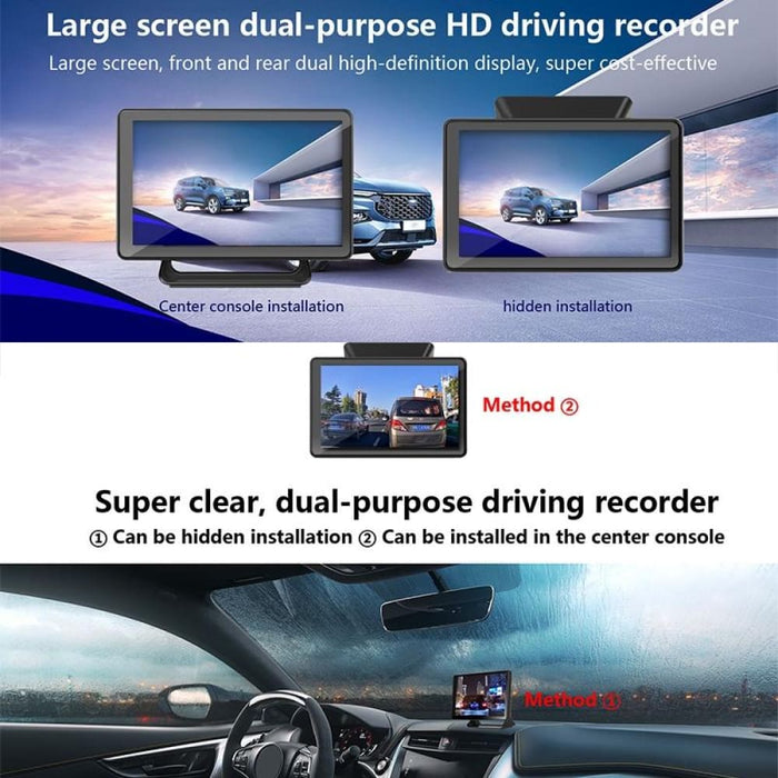 X7 5 Inch Screen Hd Night Vision Car Front And Rear Driving