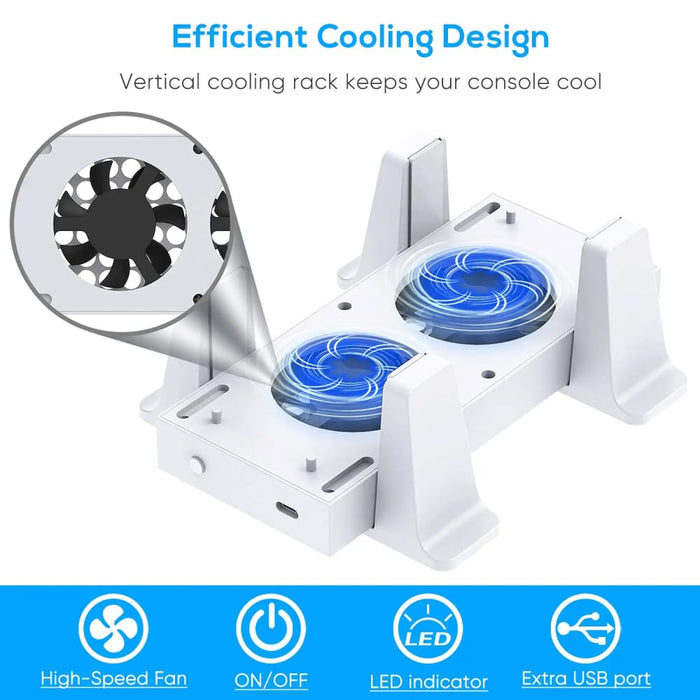 Xbox Series s Vertical Stand With Cooling Fan And Usb Ports