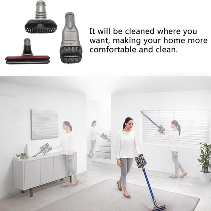 Xd969 3 In 1 Round Brush & Stiff Bed For Dyson Vacuum