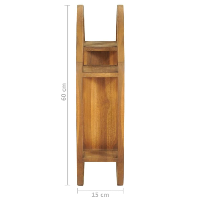 Yin Yang Wall Shelf 60x15x60 Cm Solid Wood Teak Txbiib