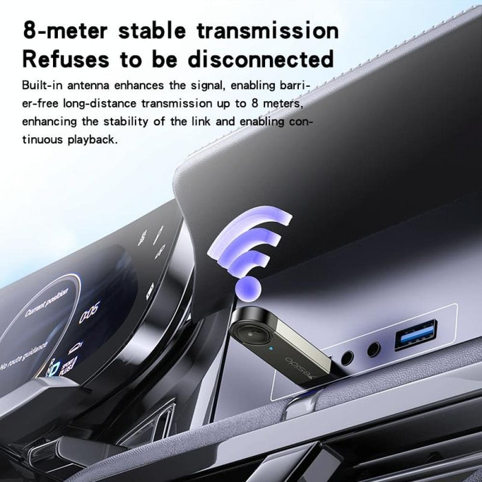 Yau81 Usb Wireless Audio Adapter Car Bluetooth Receiver