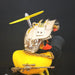 Yellow Duck With Helmet Car Interior Decoration