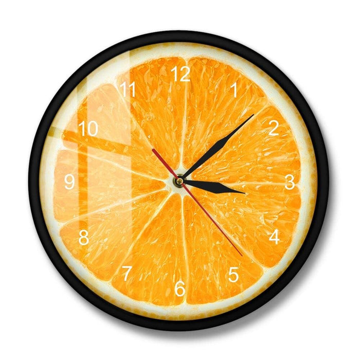 Nz Local Stock-fruit Orange Wall Clock