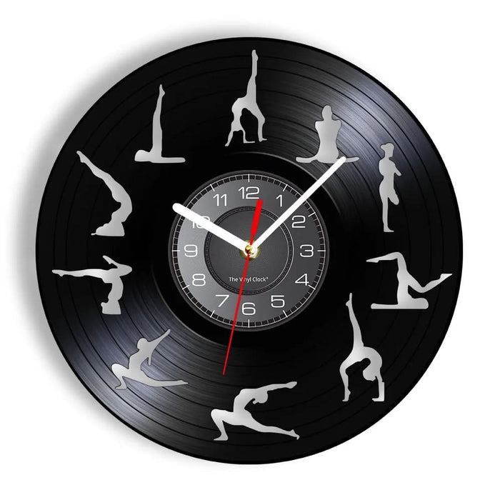 Zen Gymnastics Vinyl Record Wall Clock