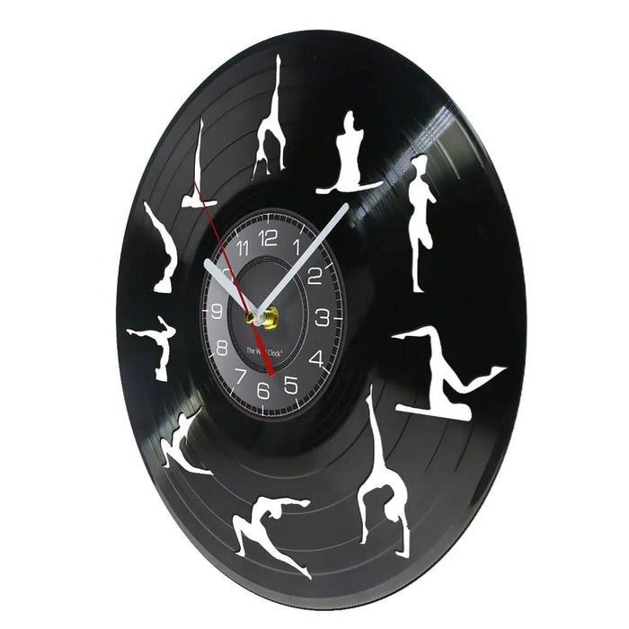 Zen Gymnastics Vinyl Record Wall Clock