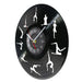 Zen Gymnastics Vinyl Record Wall Clock