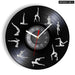 Zen Gymnastics Vinyl Record Wall Clock