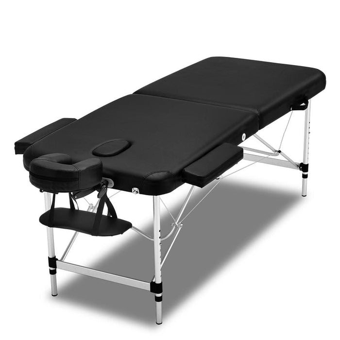 Zenses 70cm Wide Portable Aluminium Massage Table Two Fold