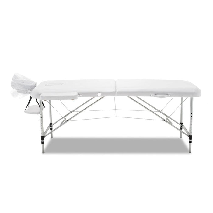 Zenses 75cm Wide Portable Aluminium Massage Table Two Fold