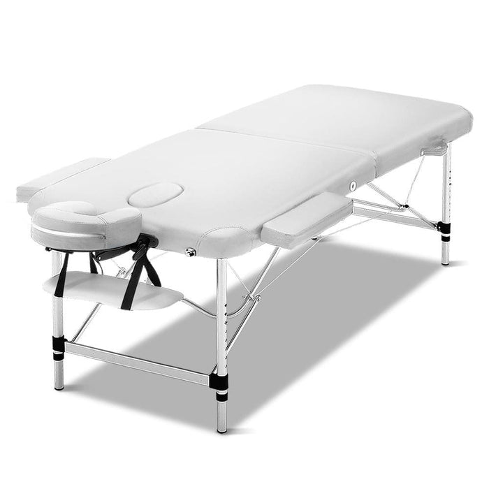 Zenses 75cm Wide Portable Aluminium Massage Table Two Fold