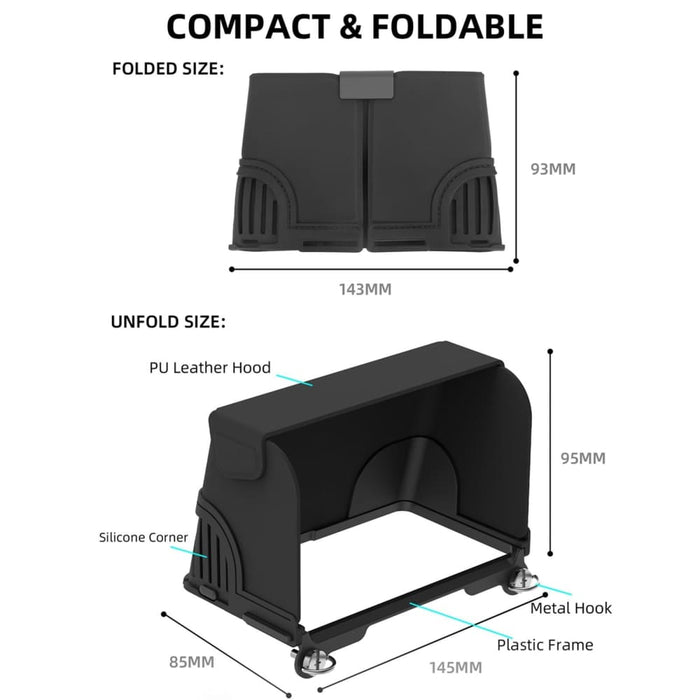 Zg673 Remote Control Sunshade Hood Cover For Dji Rc 2