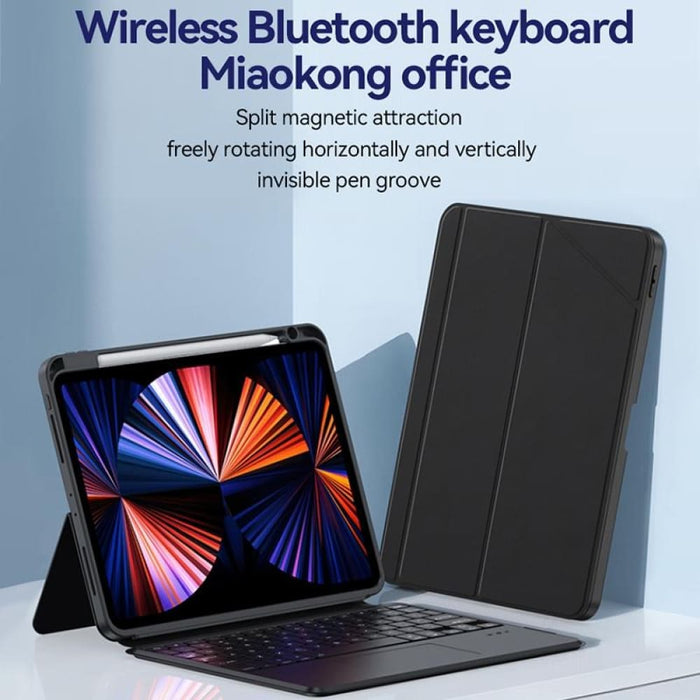 Zga K01 Wireless Bluetooth Magnetic Keyboard Tablet Leather