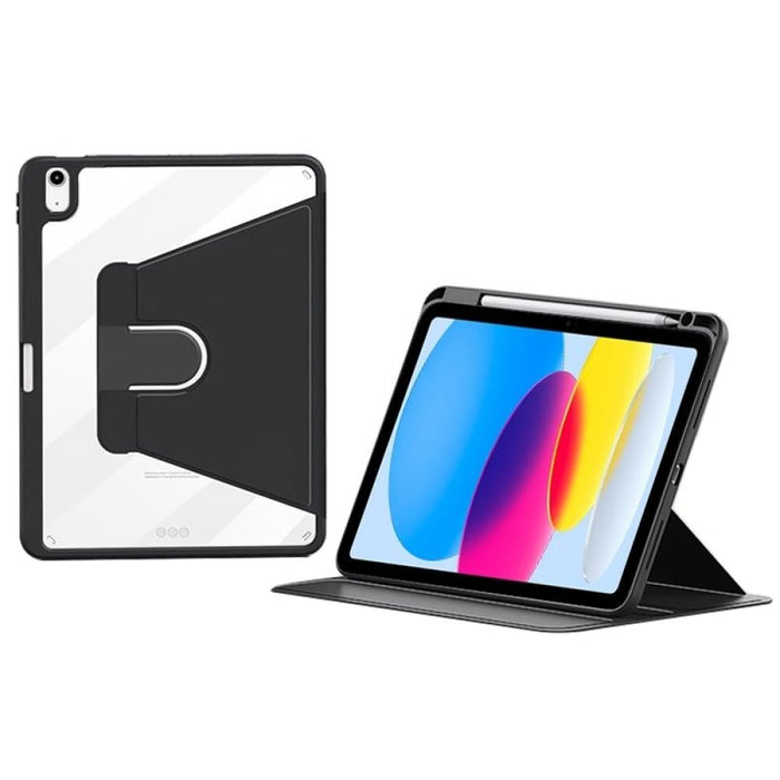 Zga Tri Fold 360 Rotation Smart Leather Tablet Case