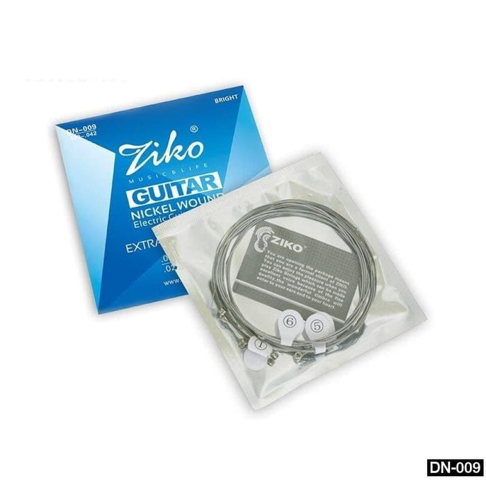 Ziko 6pcs Set Electric Guitar Strings Nickel Wound Hexangon