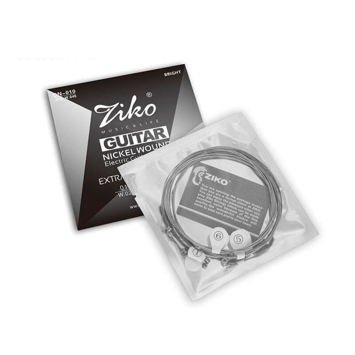 Ziko 6pcs Set Electric Guitar Strings Nickel Wound Hexangon