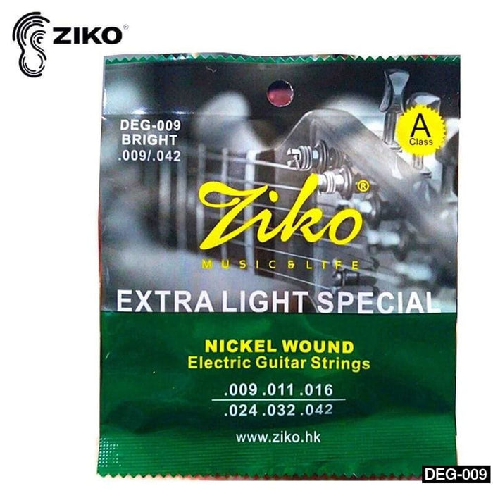 Ziko 6pcs Set Electric Guitar Strings Nickel Wound Hexangon