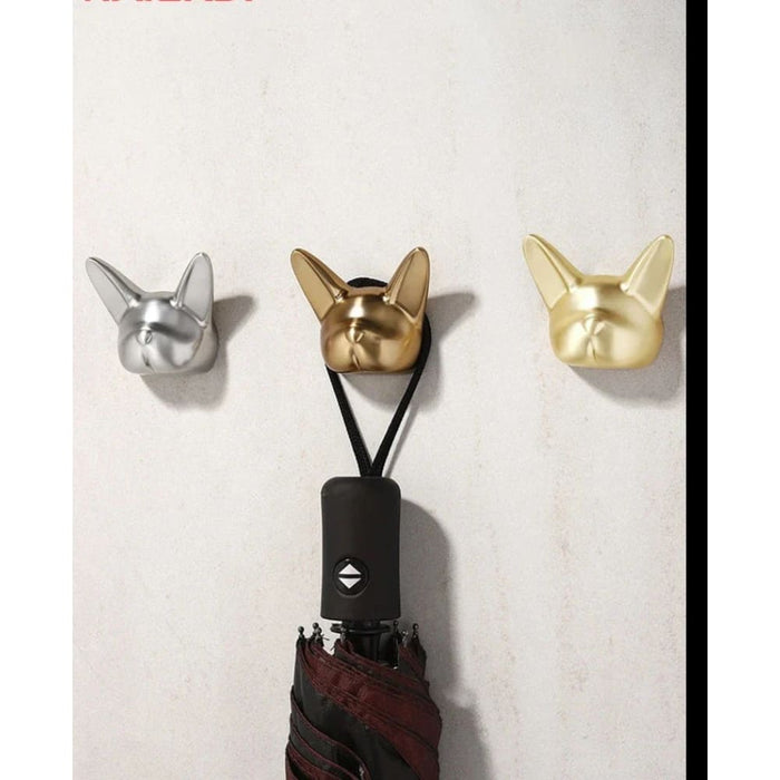 Zinc Alloy Bulldog Wall Hook For Hanging Clothes Hats Coats