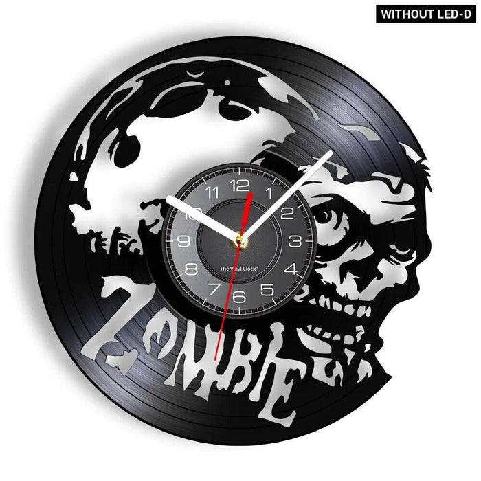 Zombie Vinyl Record Wall Clock