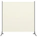 1 Panel Room Divider Cream White Gl365