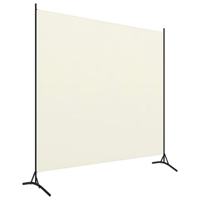 1 Panel Room Divider Cream White Gl365