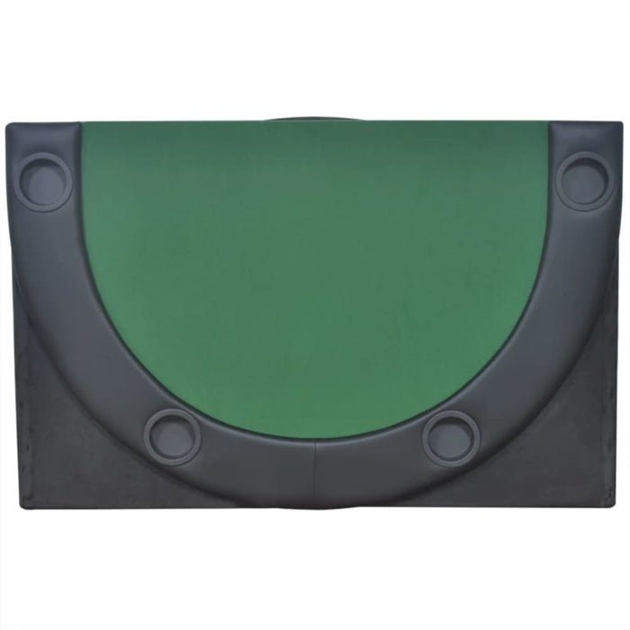 10 - player Foldable Poker Tabletop Green Nbotp