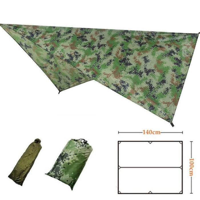 100x145cm Outdoor Waterproof Ultralight Camouflage Tarp