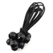 10pcs Black Length Optional Elastic Ball Rope Hiking Tent