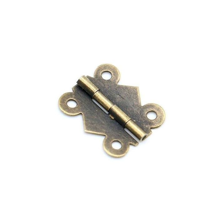 10pcs Mini Butterfly Door Hinges 20mm X17mm Bronze Cabinet