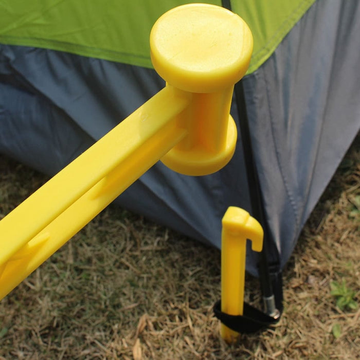 10pcs Yellow Ground Plastic Nail Camping Awning Canopy