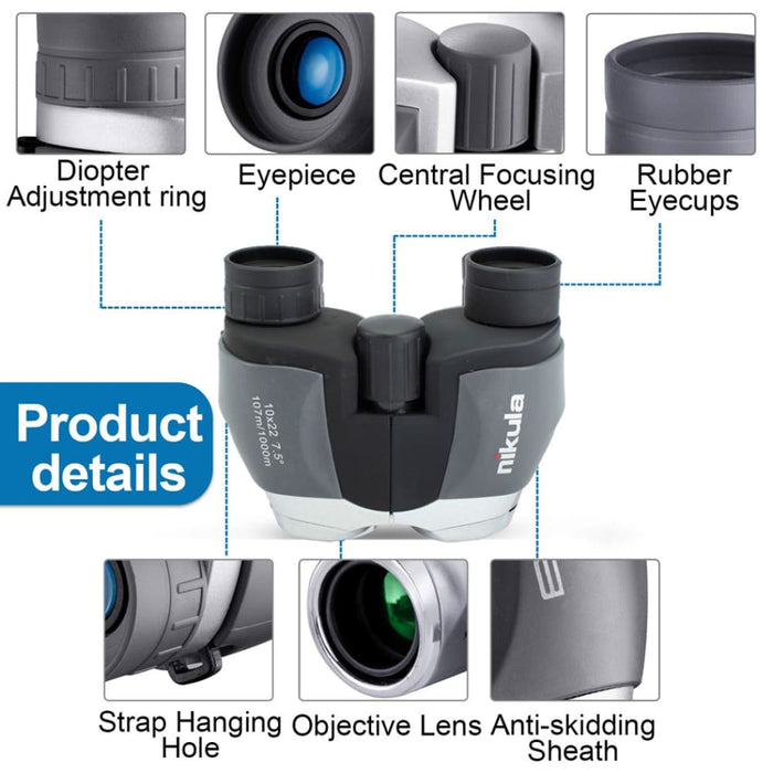 10x22 Mini Spotting Binoculars Telescope