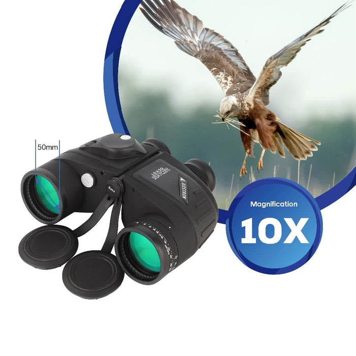 10x50 Marine Military Binoculars Telescope With Rangefinder