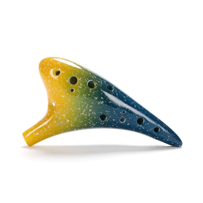 12 Holes Ceramic Ocarina Alto c Starry Style Musical